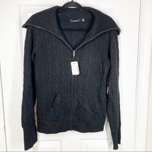 NWOT Saks Fifth Avenue Cashmere Cable Knit Cardigan
